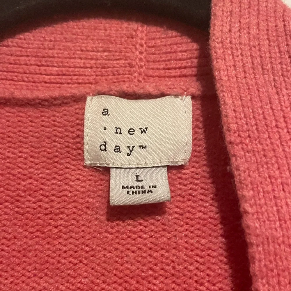 a new day Women's Coral Open Front Cardigan - Picture 3 of 3